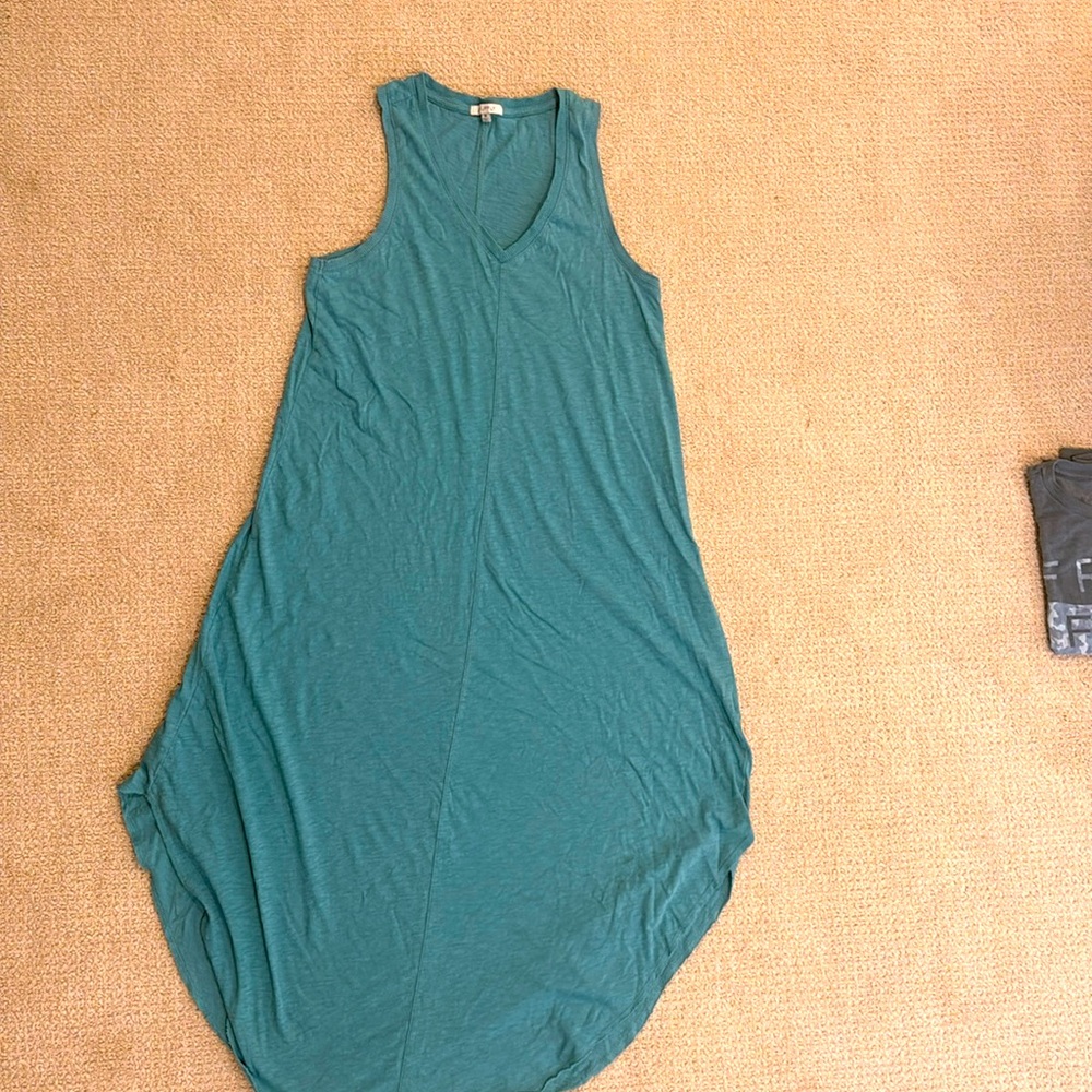 Z Supply Reverie Slub Dress, teal medium. 100% cotton, good condition.